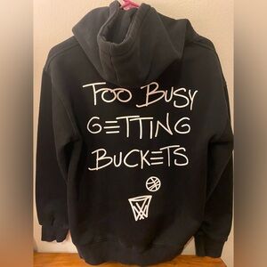 Black Hoodie with Graphic Print